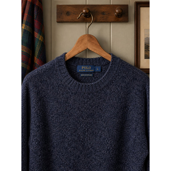 Polo Ralph Lauren Scotland Wool Cashmere Crewneck Sweater Large NWOT Rare