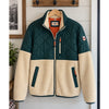 Marine Layer Archive Bariloche Sherpa Jacket Medium Green Tan Full Zip Rare NWOT