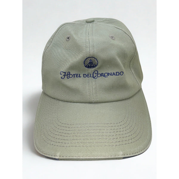 Hotel Del Coronado San Diego Dad Hat Sage Green Sope Creek Strapback EUC