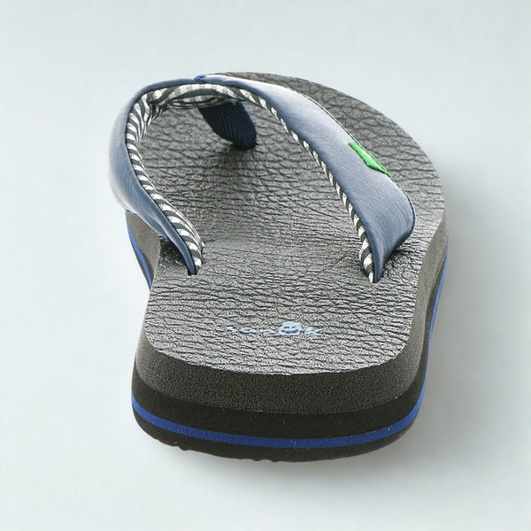 Sanuk Yoga Mat Flip Flop Sandal SWS2908 Navy 100% Authentic Sz. 10 NWOB