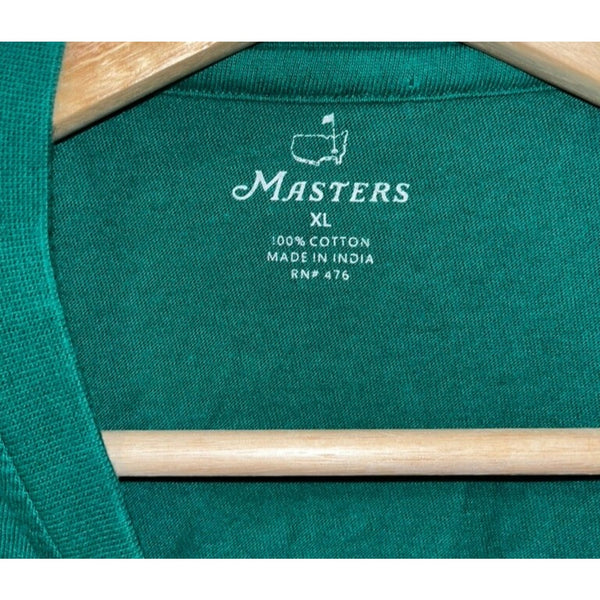 Masters Tournament 2018 Augusta National T-Shirt Green XL Red Jacket Golf Tee
