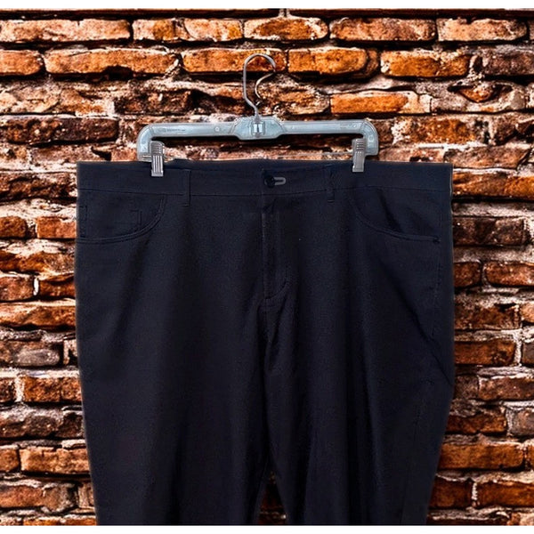 Public Rec Gamechanger 5 Pocket Pants Mens 42x28 Black Stretch Tech EUC