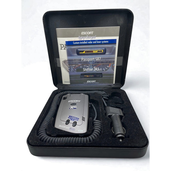 Escort Passport 8500 X50 Radar Detector Complete Case Manuals Works Great Tested