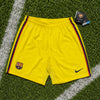 FC Barcelona Nike 2012 2013 Away Match Shorts Yellow Dri-FIT NWT Men's XL Rare