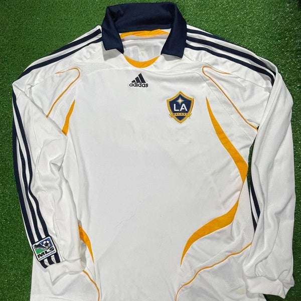 David Beckham #23 Los Angeles Galaxy Jersey M 2007/08 Adidas MLS Long Sleeve