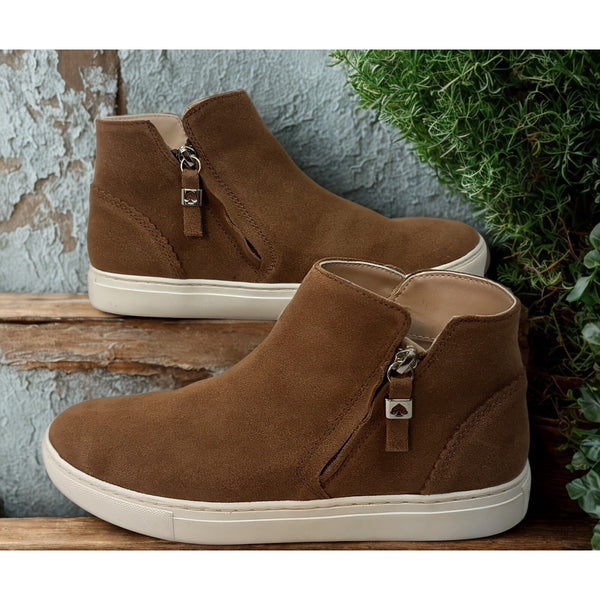 Kate Spade Harper Suede Sneakers Warm Gingerbread Brown Women’s 10B NIB