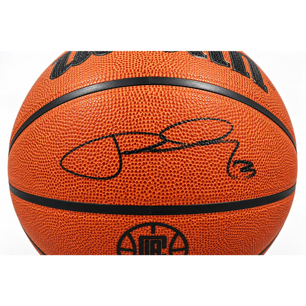 Paul George Signed Wilson NBA LA Clippers Game Ball Basketball COA Auto PG13