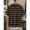 Todd Snyder Striped Boxy Tee Men's 2XL Black Brown Cotton Portugal NWOT Rare