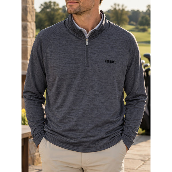 Peter Millar Crown Crafted Stealth Performance Quarter Zip Fortune Men's L NWOT