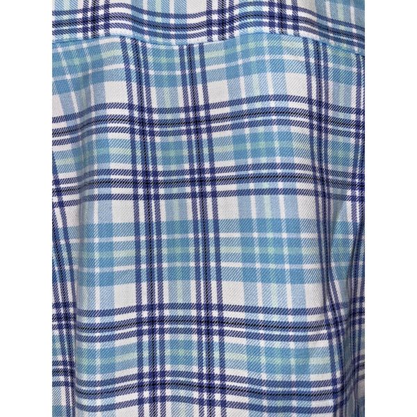 Peter Millar Boardsail Plaid Shirt XL Cotton Silk Button Down $149 EUC