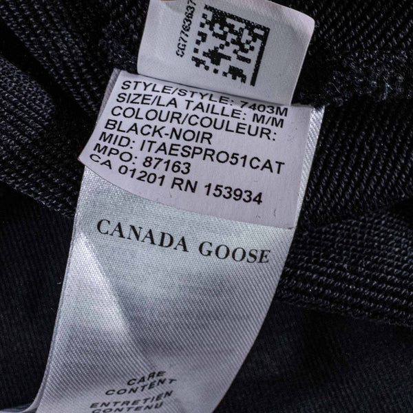 Canada Goose Huron Hoodie Black Medium Made In Italy Luxury Designer Pullover