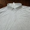 State & Liberty Polo Shirt Sz. M Gray Geometric Dot Stretch Performance Golf