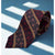 Yves Saint Laurent Vintage 80s Silk Tie Floral Stripe Handmade Italy Luxury