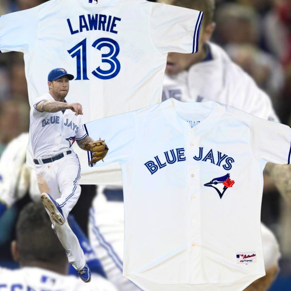 Toronto Blue Jays Brett Lawrie #13 Majestic Authentic Jersey Size 52 2XL MLB USA