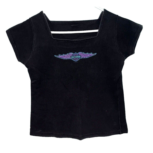 Harley Davidson Long Branch, New Jersey Biker T-Shirt Short Sleeve Womens Sz. S