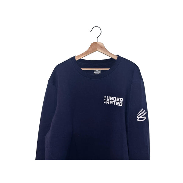 Steph Curry Underrated Golf Crewneck Sweatshirt Blue 2XL NWOT Rare Player Gift