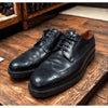 Polo Ralph Lauren Asher Wingtip Oxford Shoes Black Leather Italy Men's 9.5 D