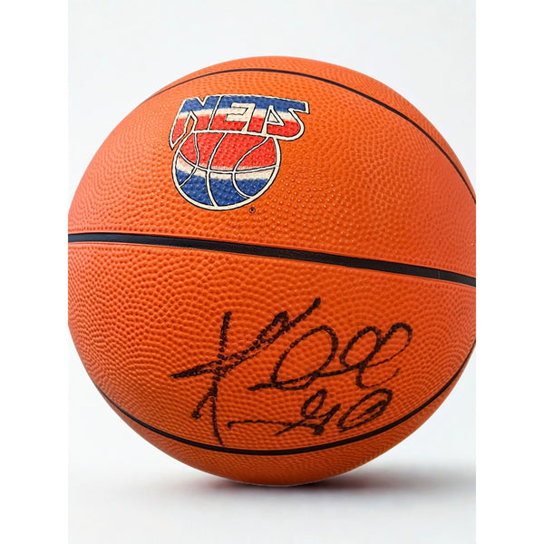 Kendall Gill Signed New Jersey Nets Basketball Autographed Vintage NBA Ball