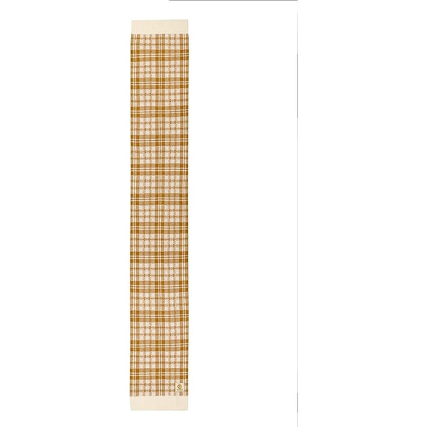 Timberland Scarf Buffalo Plaid Beige Off-White FabFitFun Fall 2023 10" x 68" $60