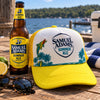 Samuel Adams Summer Ale Foam Trucker Hat Yellow Mesh Snapback Beach Beer Cap