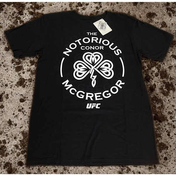 UFC Conor McGregor Reebok Notorious T-Shirt Black Men's Medium NWT Shamrock
