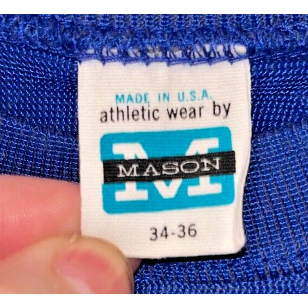 New York Giants Mason Athletic Wear Football Jersey USA Vintage Blue Men's L