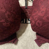 Victoria’s Secret PINK Push-up Front Closure Maroon Leopard Print Bra 36D Women