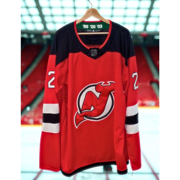 New Jersey Devils Jacob Markstrom #25 NHL Adidas Authentic Jersey Sz 60 3XL NWOT