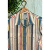 Tecovas Flying T Foundation Weight Pearl Snap Shirt NWT Large Western Stripe