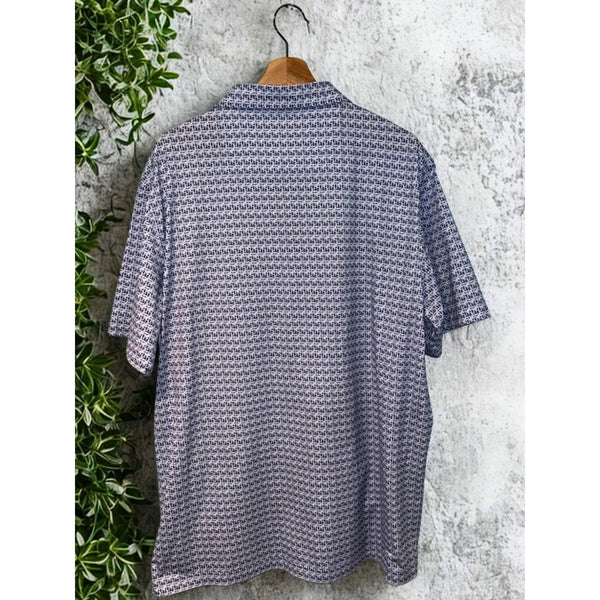 Bugatchi OoohCotton Tech Polo Shirt 2XL 8-Way Stretch Performance NWOT