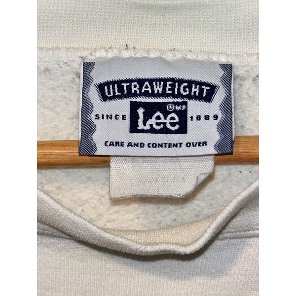 FedEx Lee Ultraweight Sweatshirt Mens Large White Logo Crewneck USA Vintage 90s