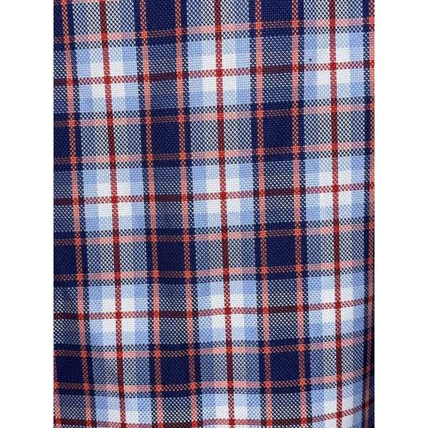 David Donahue Toast Brushed Plaid Shirt Mens M MSRP $165
