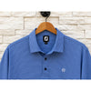Team Titleist Tour Issued FootJoy Golf Polo Men's L Blue Stripe Rare TT Logo
