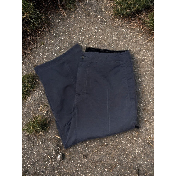 Prana Cropped Pants Womens M Gray Belted Hiking Capri Lightweight Stretch