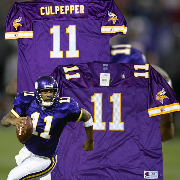 Minnesota Vikings Daunte Culpepper Champion NFL Jersey Sz. 52 2XL Vintage DS NWT