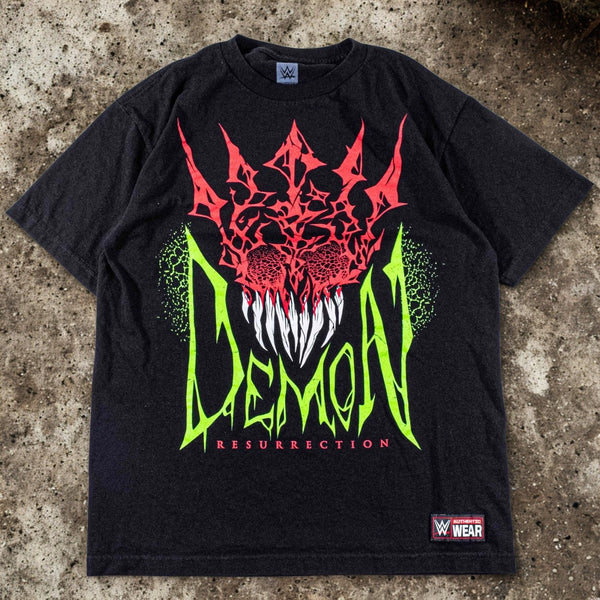 WWE Finn Balor Demon Resurrection T Shirt Mens Medium Black Authentic Wear