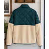 Marine Layer Archive Bariloche Sherpa Jacket Medium Green Tan Full Zip Rare NWOT