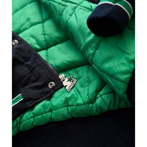 Boston Celtics Starter Hooded Parka Jacket Mens L Vintage 90s NBA Black Green