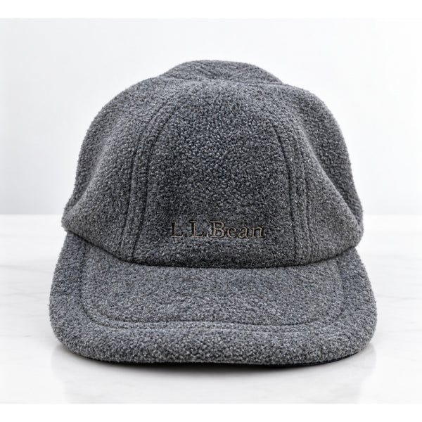 L.L.Bean Vintage 90s Polartec Fleece Trapper Hat S/M Gray Made in USA OHM89