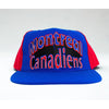 Montreal Canadiens AJD Snapback Hat NHL 90s Double Arc Logo NWOT Cap Vintage