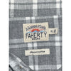 Faherty Brand Seaview Flannel Shirt Mens XL Gray White Plaid Organic Cotton EUC