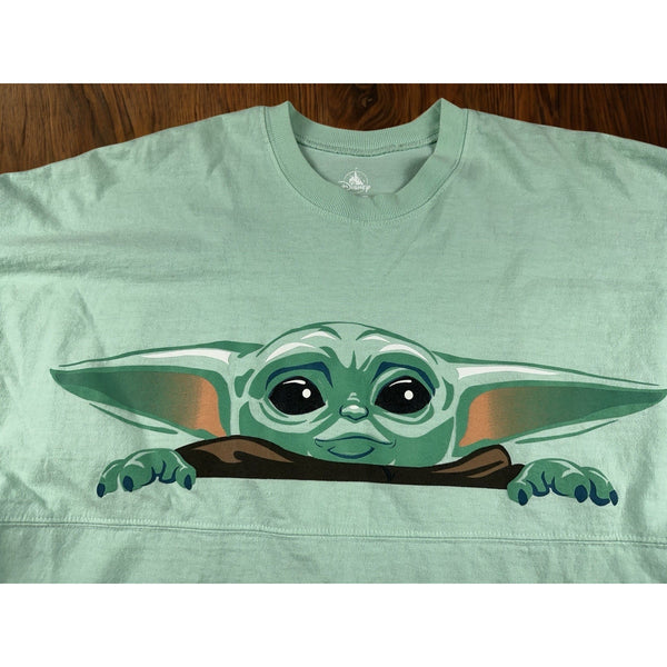 Disney Star Wars Mandalorian Grogu Baby Yoda Spirit Jersey Green 2XL XXL