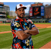 Baltimore Orioles 2024 City Connect Floral Hawaiian Shirt Adult M SGA NWOT MLB