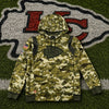 Kansas City Chiefs Nike Salute To Service On Field Hoodie Men's M Camo Dri-FIT