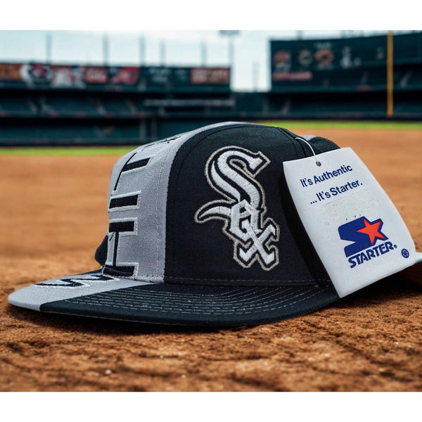 Chicago White Sox MLB Starter Swirl Snapback Hat VTG 90s Streetwear Baseball NWT