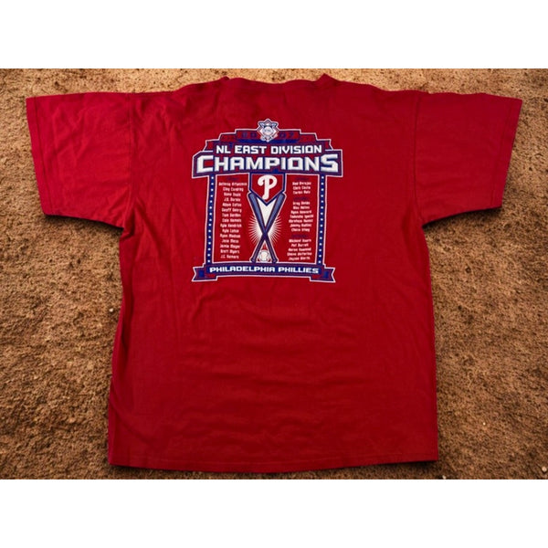 Philadelphia Phillies MLB 2007 NL East Champions Majestic T-Shirt Sz. XL Red
