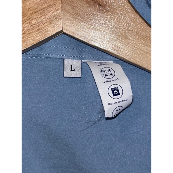 State & Liberty The Bellamy Blue Athletic Fit Dress Shirt Sz. Large NWOT Stretch
