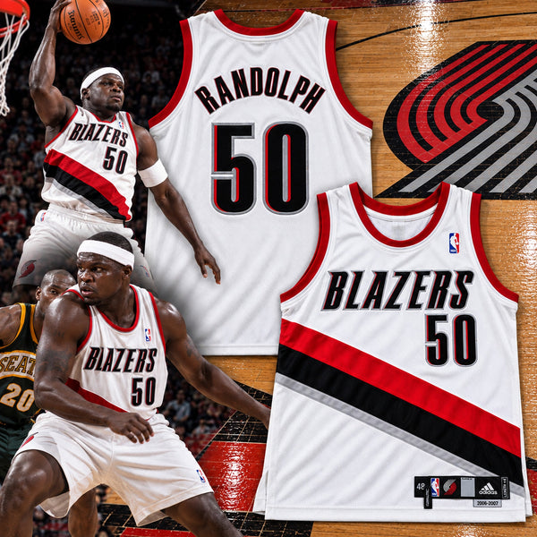 Portland Trail Blazers Zach Randolph NBA Game Used Jersey '06-07 Adidas Sz 48 +4