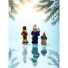 Kurt S Adler Wooden Toy Soldier Santa Captain Christmas Ornaments Lot Of 3