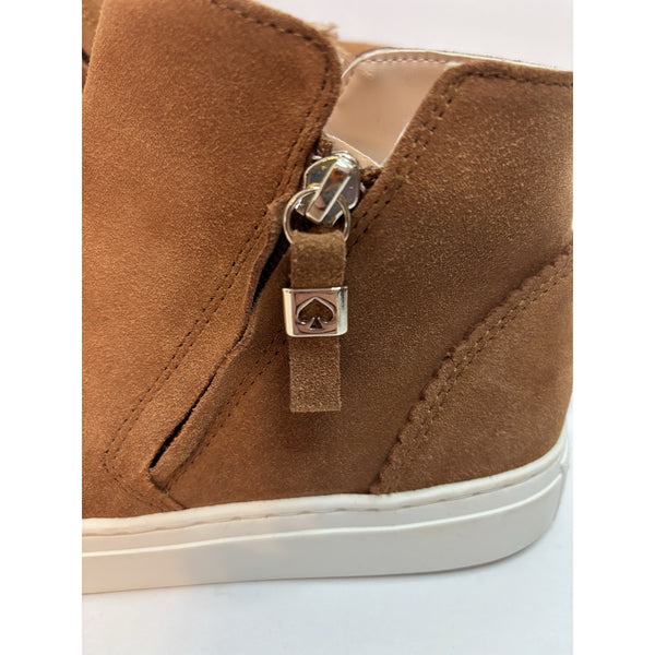 Kate Spade Harper Suede Sneakers Warm Gingerbread Brown Women’s 10B NIB